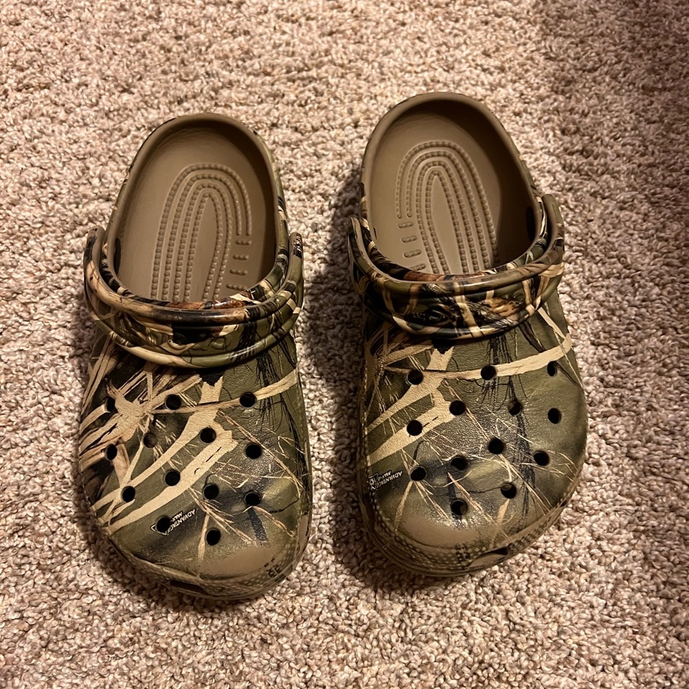 Boys Camo Crocs